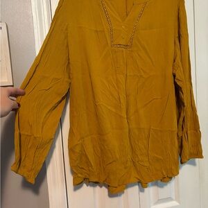 Terra & Sky Mustard Blouse